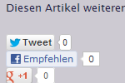 Social Media Einbindung